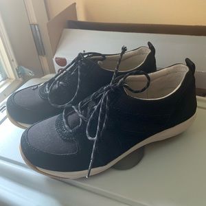 Dansko black leather sneakers, size 37